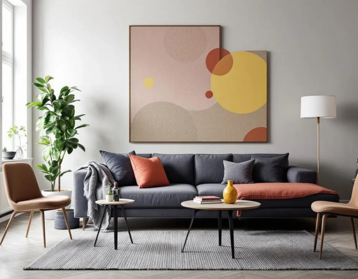 Décoration minimaliste colorée : équilibre entre sobriété et peps