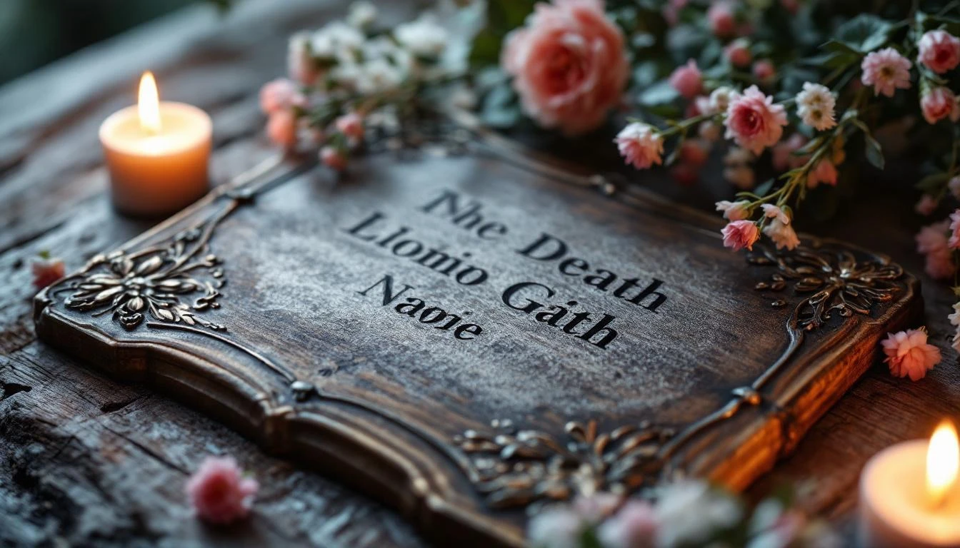 Les plaques de décès : un symbole d'hommage et de mémoire