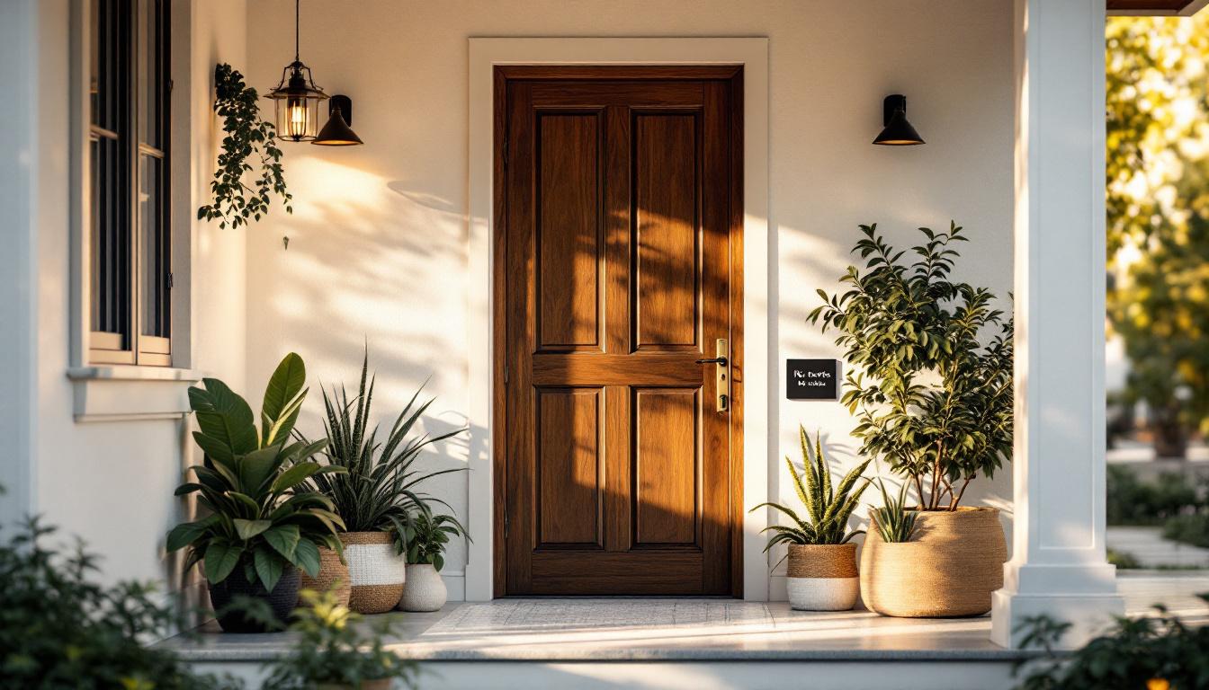 Créer une ambiance accueillante chez soi avec une plaque de porte moderne