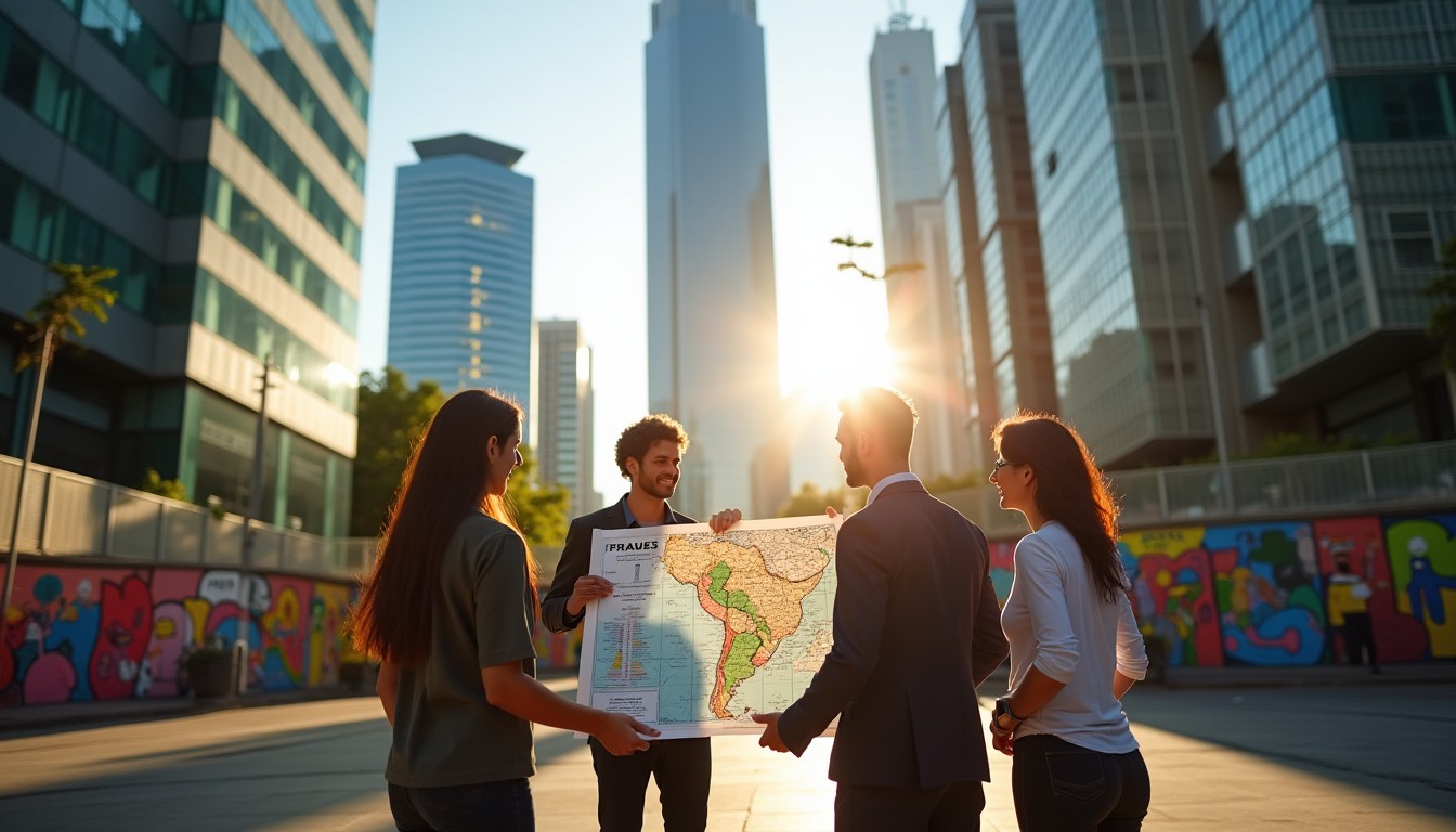 Carte Amérique du Sud pour investisseurs et entrepreneurs